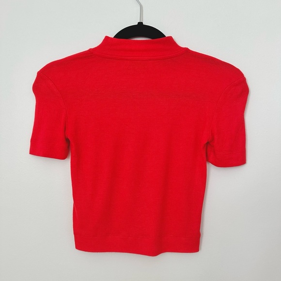 Babaton Mock Neck Ribbed Top XXS - Picture 2 of 5